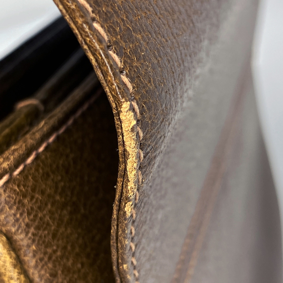 Gucci Bamboo Handbag, 2-Way Shoulder Bag, Leather, Brown, Women's - Picture 4 of 8